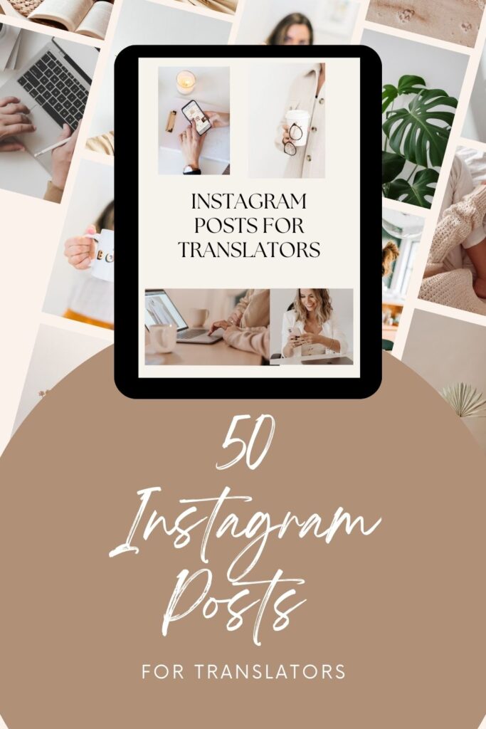 Instagram posts for translators